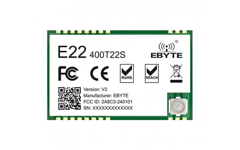 E22-400T22S LoRa spread spectrum UART LoRa solution RF low power consumption